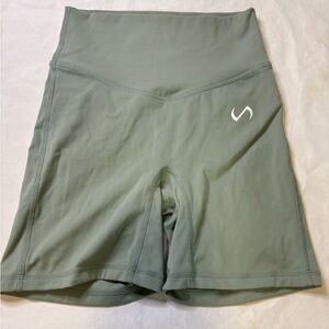 TLF women’s green workout shorts